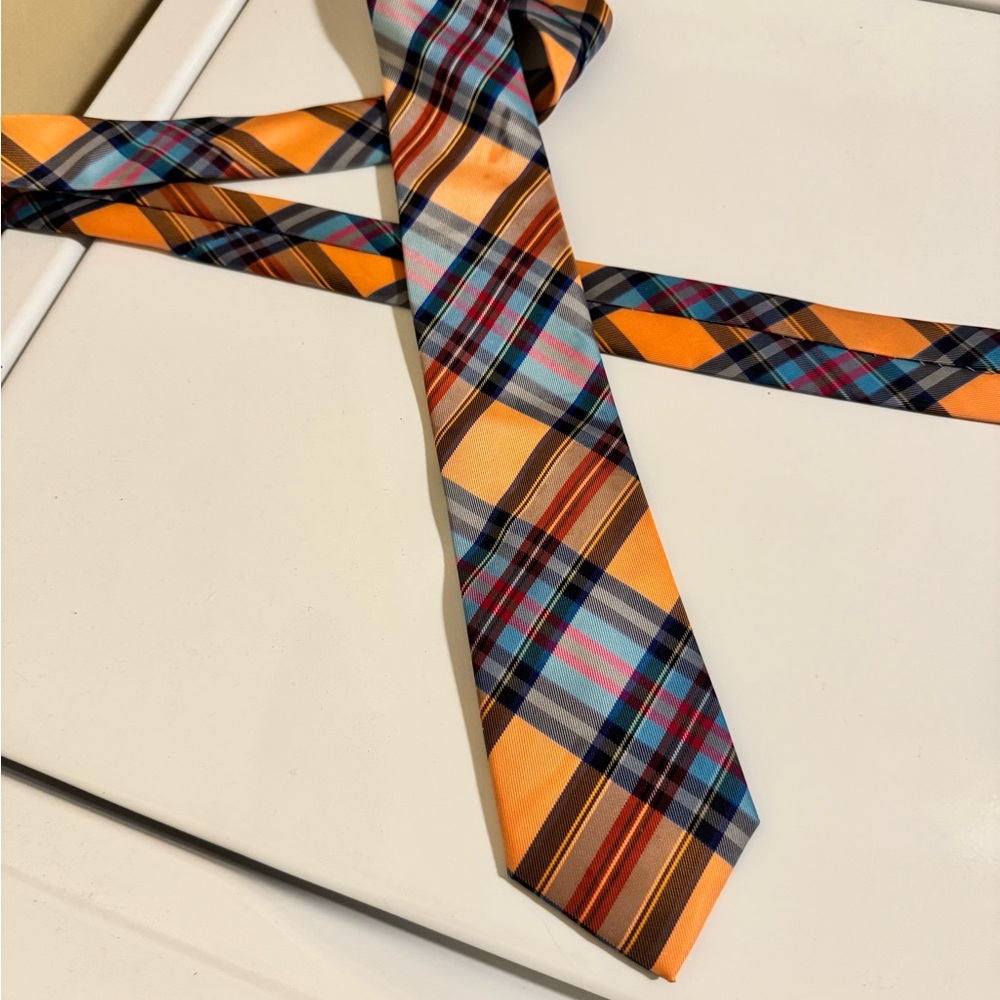 Multicolor Plaid Men's Tie